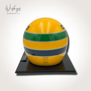 Ayrton Senna replica helmet, view 3