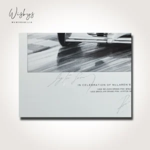 Ayrton Senna McLaren limited edition artwork, view 2