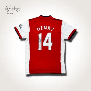 Thierry Henry signed Arsenal jersey