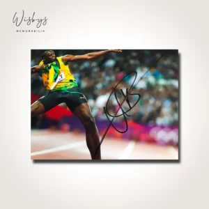 Usain Bolt replica photo, view 2