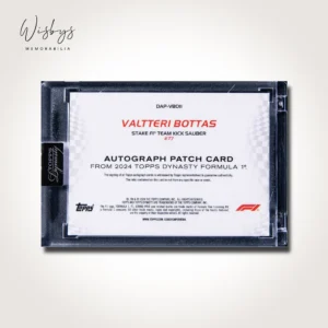 Valtteri Bottas signed trading card, view 2