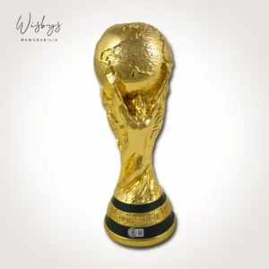 Zinedine Zidane signed replica trophy, view 2